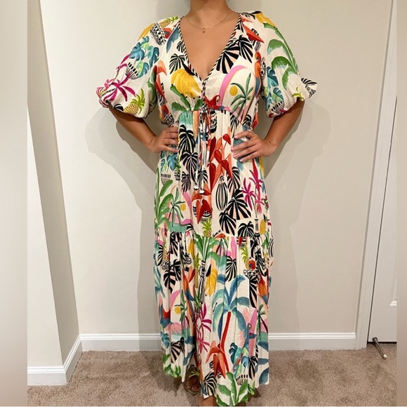 Farm Rio Tropical Print Maxi Dress - Picture 4 of 15